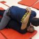 security guards grappling on mat for training