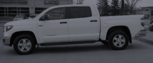 white pick up truck no decals - header image