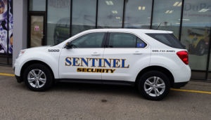 sentinel security white suv 5000