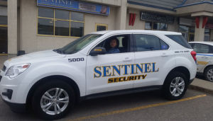 sentinel security white suv 5000