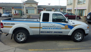 sentinel security white truck number 3040