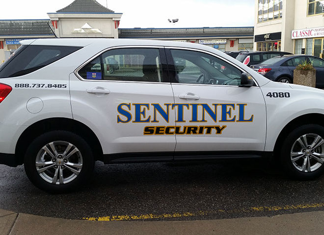 sentinel security white suv number 4080